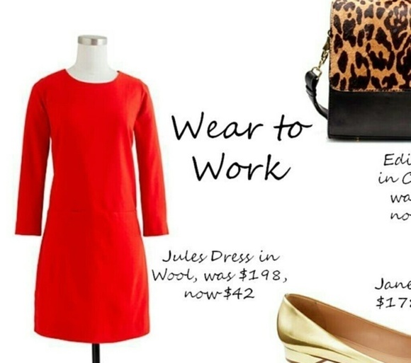 😘SOLD J Crew Jules‎ Dress - Picture 3 of 4